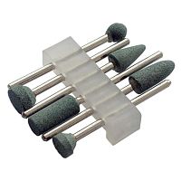 Шарошки силикон-карбид.мини,набор 6 шт.d=2,3mm/3,1mm 36925