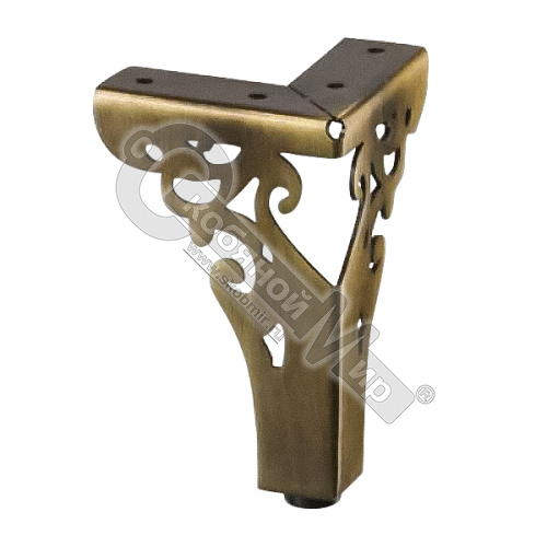 КАХ-4626-0110-А08 Опора мебельная резная,цвет-античная бронза
