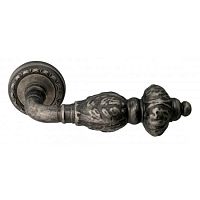 Дверная ручка на розетке MELODIA 230 D античное серебро 00000486
