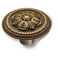 1126.0030.001 Ручка кнопка классика,античная бронза  BRASS