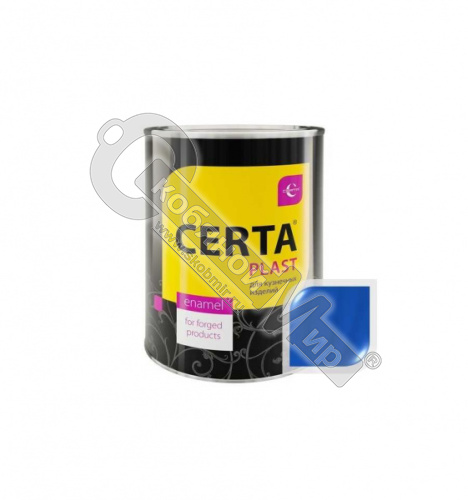 Эмаль "CERTA-PLAST" полуглянцевый синий (0,8кг) 