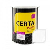 Эмаль "CERTA-PLAST" полуглянцевый белый (0,8кг) PLPG0013