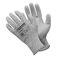 Перчатки "Защита от порезов" со стекловолокном,полиурет.покрытие в и/у 10 (XL)