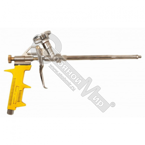 Пистолет для нанесения монтажной пены  желтая ручка 09144346KL-6