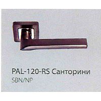 PAL-120-RS SBN/NP Origin, ручка дверная «Санторини», цвет - матовый черный никель
