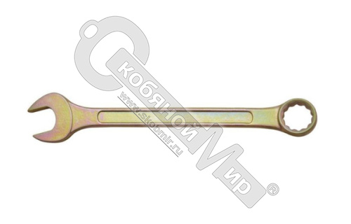 Ключ комбинированный 14 мм, углеродистая сталь, желтое цинковое покрытие 630014-22