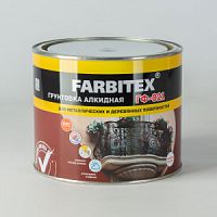 Грунтовка FARBITEX ГФ-021 серый (0,8кг)