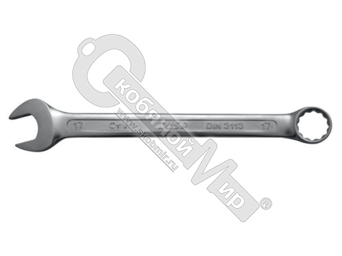 Ключ комбинированный 14 мм, хромованадиевая сталь, матовое хромированное покрытие 630014-25